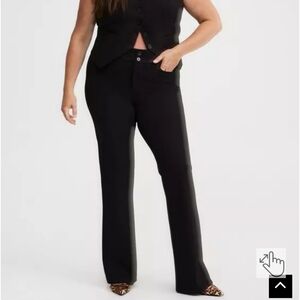 Torrid EXTRA SHORT INSEAM High-Rise Trouser Boot-Cut Pant